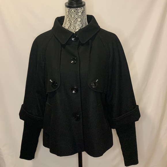 Calvin Klein Jackets & Blazers - CALVIN KLEIN | Button Down Coat with Sweater Sleeves